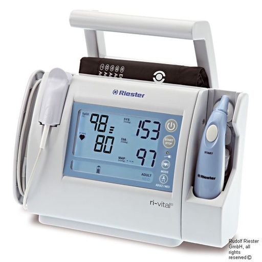 [22058-01] RIESTER ri-vital spot-check Überwachungsmonitor mit Thermometer