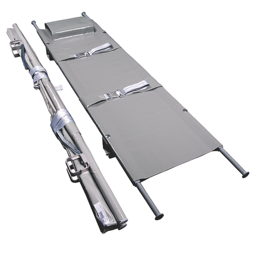 [23023-01] SERVOPRAX Aluminium-Krankentrage nach DIN 13024 K mit 4 Gleitfüßen