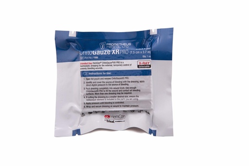[24774-01] PROMETHEUS ChitoGauze XR PRO Gauze dressing, 7.5 cm x 3.7 m