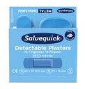 CEDERROTH Salvequick Blue Detectable Plaster Mix Fingertip/Normal, water resistant