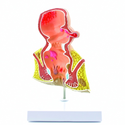 [14742-01] HEINESCIENTIFIC Section model rectum with diseases