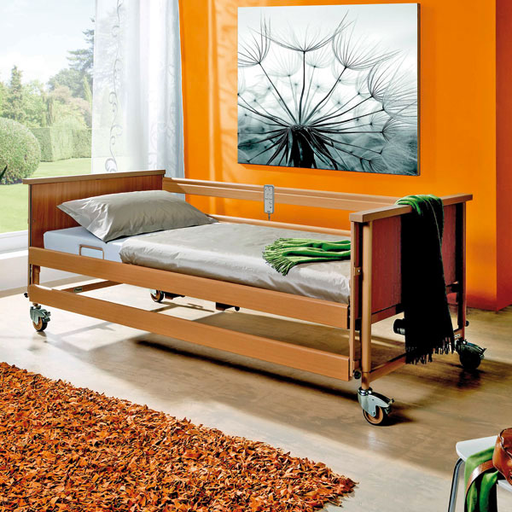 [12477-01] BURMEIER Care bed Dali Standard incl. side rails and lifting pole