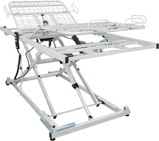 AKS Lifting pole with grab handle in reinforced design made of square tube from 120 cm lying surface width