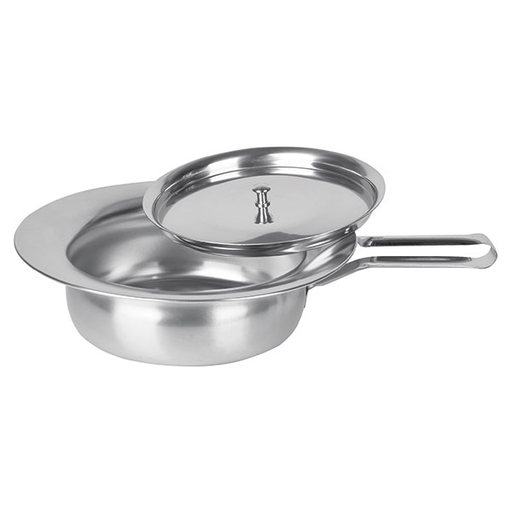[21182-01] Servocare Stechbecken - Bettpfanne aus Edelstahl mit Deckel