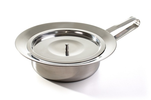 [22905-01] MEDIPARTS Bedpan Stainless steel robust 2L