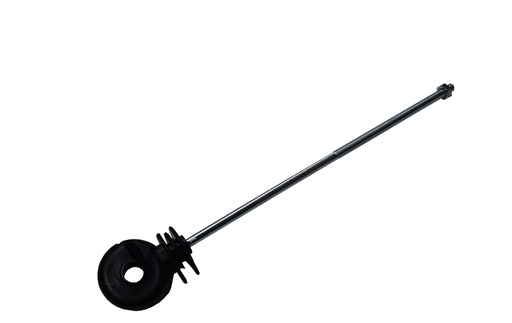 [23605-01] GÖBEL Ring-Isolatoren schwarz, M6-Gw.x 22cm 25er Beutel