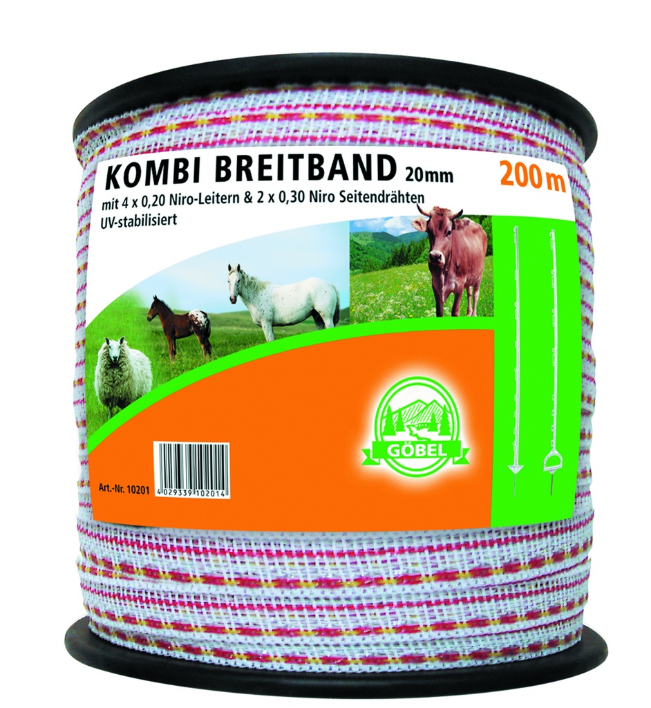 GÖBEL Combi-Breitband 200m 20mm  4x0,20+2x0,30 Niro