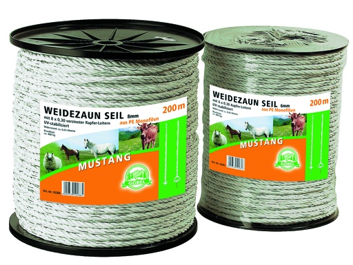 [23696-01] GÖBEL Elektroseil Mustang aus PE Monofilen 6mm 200m