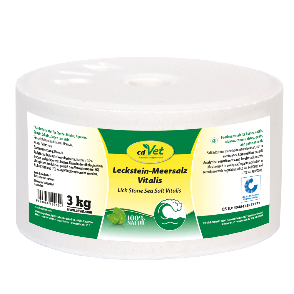 CDVET Leckstein Meersalz Vitalis 3kg