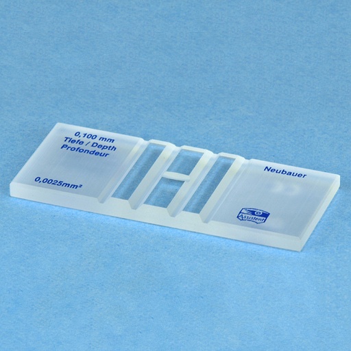 [13063-01] ASSISTENT Counting chamber according to Neubauer double with CE mark