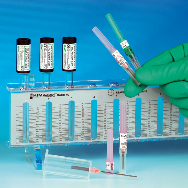 ESR Vakuumröhrchen, Gesamt: 2 ml, inkl. 0,4 ml NaCitrat-Lösung gefüllt