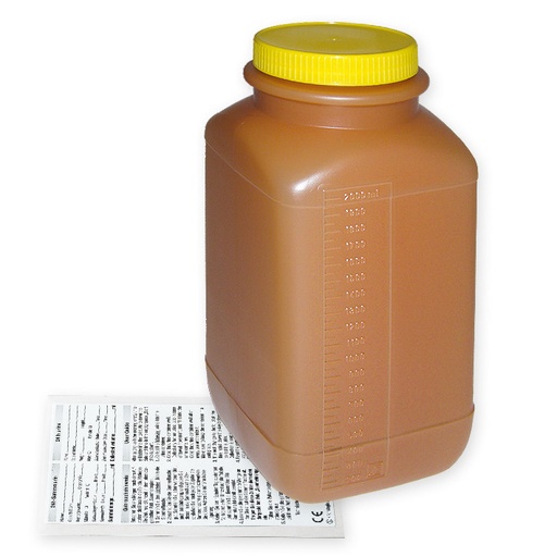 [13799-01] MEDDAX Urine collection vessel 2.0 L with screw cap