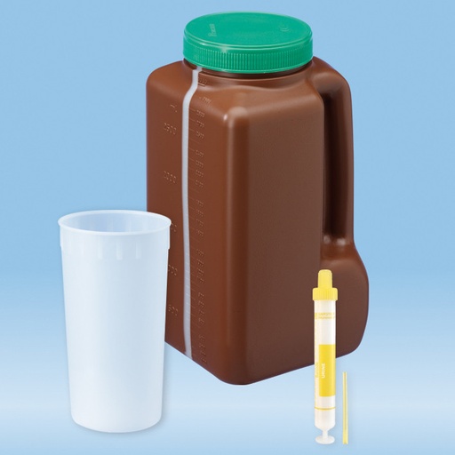 [13821-01] SARSTEDT UriSet 24, without stabiliser with white Urine-Monovette