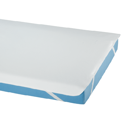 [14451-01] SUPRIMA Multiple incontinence pad Molton with 4 corner elastics for fixing on the mattress