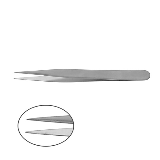 [18440-01] MEGRO Watchmaker forceps straight 12 cm No. 3