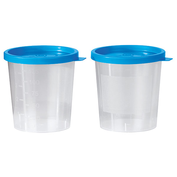 SERVOPRAX Universal container with blue snap-on lid, 125 ml