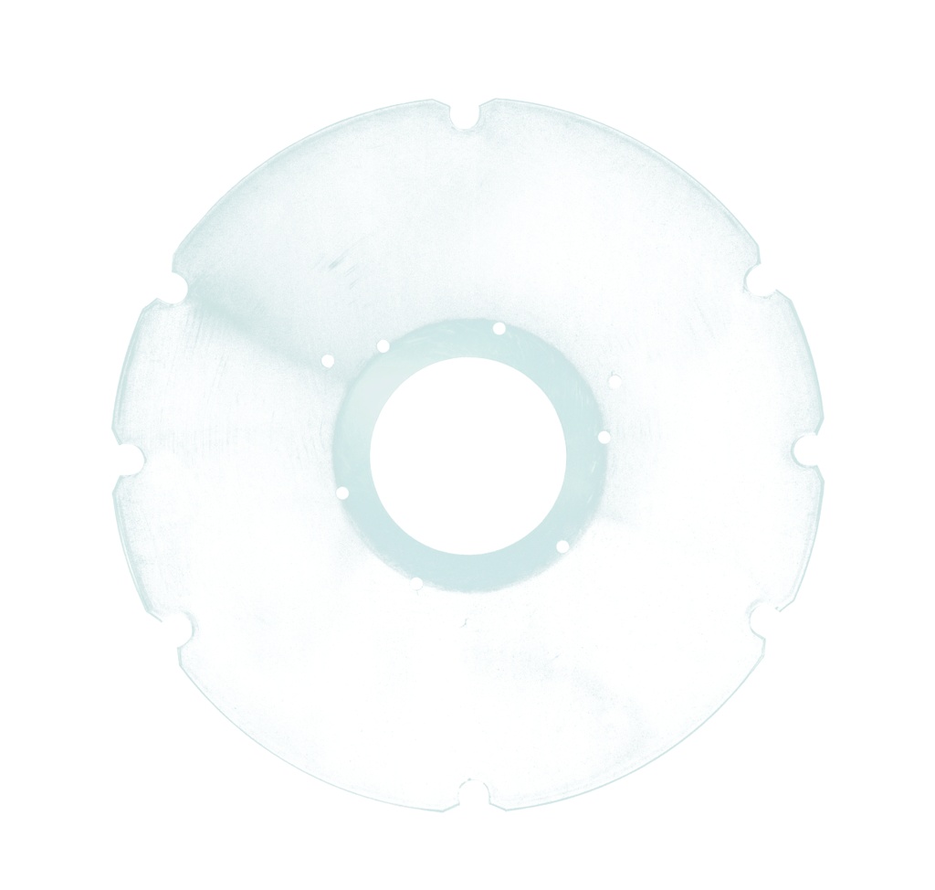 TheraMedical Spoke guard transparent, 24 inch, 8 recesses, cranked