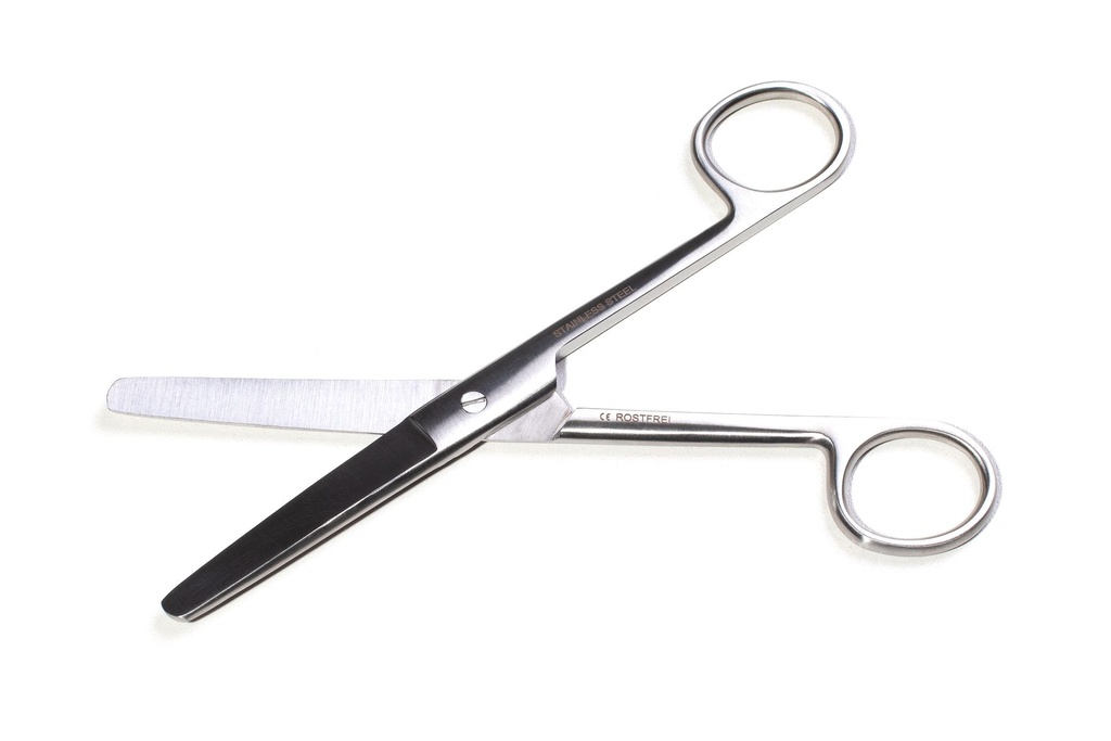 MEDIPARTS Chirurgische Schere, gerade, stumpf-stumpf, 16,0 cm