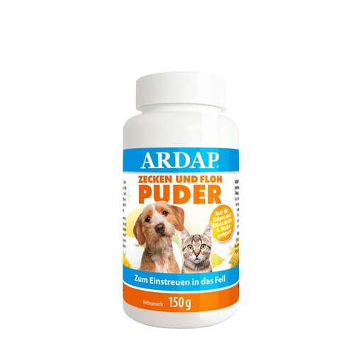 [23106-01] ARDAP Zecken- und Flohpuder für Hunde und Katzen 150 g