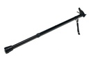 MEDDAX Anatomical walking stick with plastic handle for right-handers, black