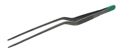 [23340-01] MEDIPARTS Anatomical forceps Straight, serrated jaws 17 cm long jaw