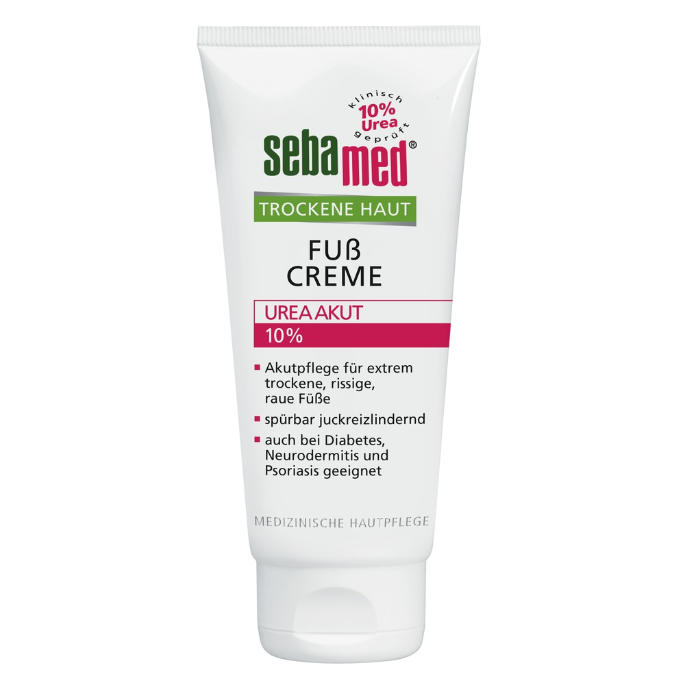 SEBAMED Fuß-Creme Urea Akut 10% 6x 100 ml Karton