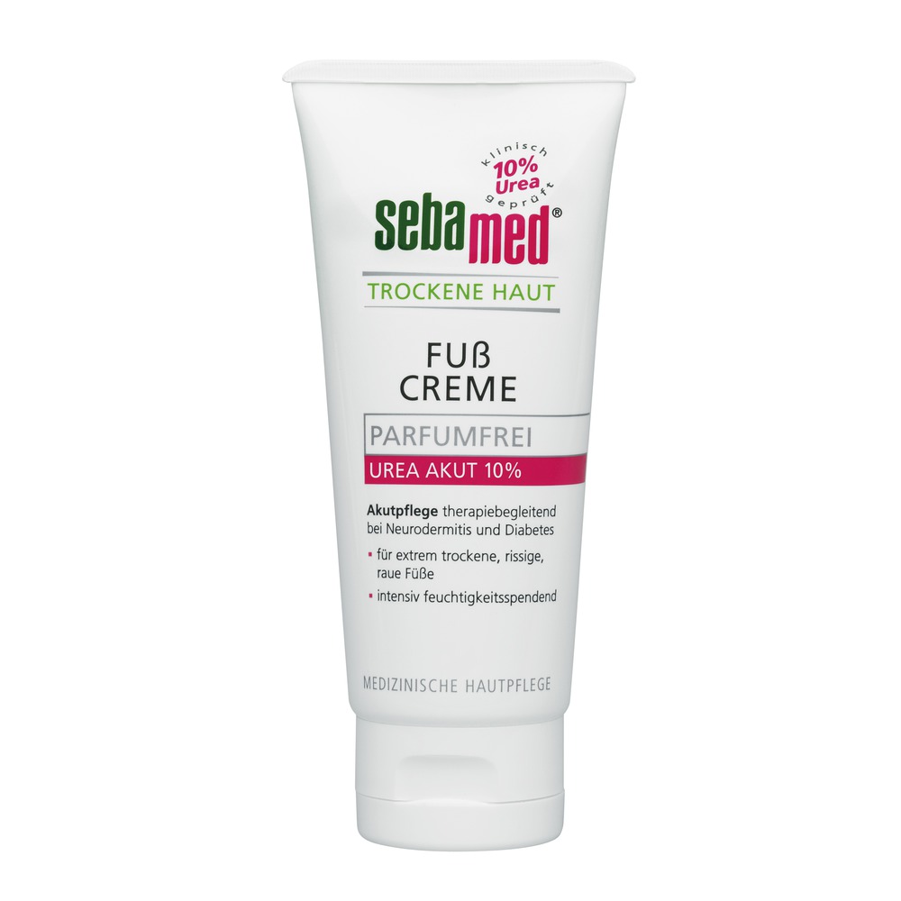 SEBAMED Urea foot cream 10% perfume-free 6x 100 ml box