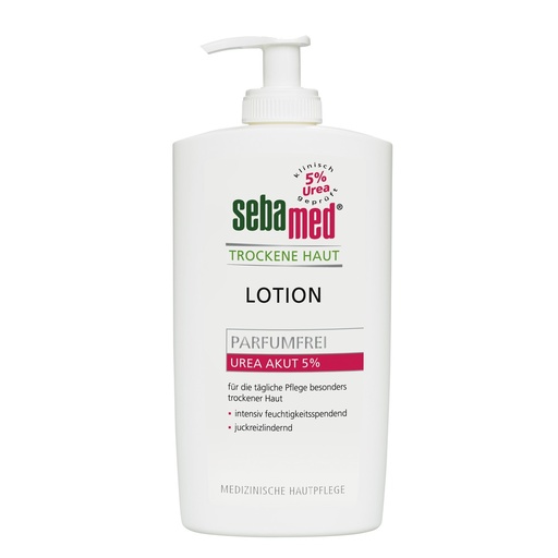 [24270-01] SEBAMED Urea Lotion 5% parfumfrei im Spender 6x 400 ml Karton