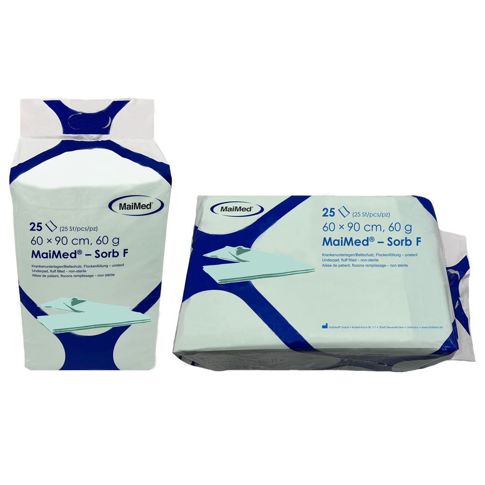 MAIMED Incontinence pads Sorb F,  white, 60 x 90 cm, 60g, Box