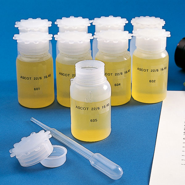 SERVOPRAX Graduated wide-neck bottles with cap