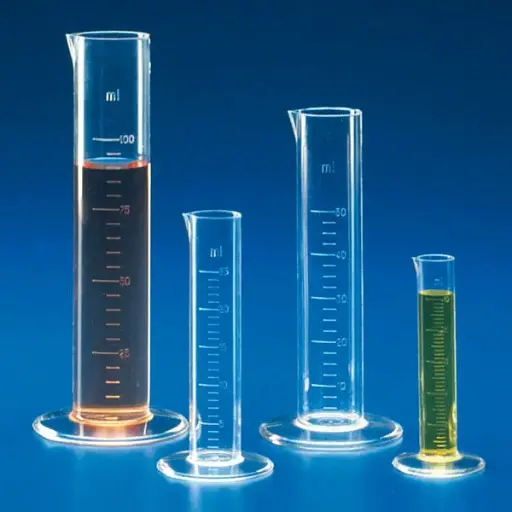 SERVOPRAX Measuring cylinder graduated, short form, PMP