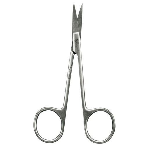 SERVOPRAX Skin and suture scissors - fine Curved, sharp - sharp