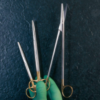 SERVO Dissecting scissors acc. to Metzenbaum Curved, with Widia tungsten carbide cutting edge