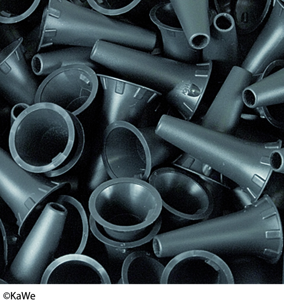 KAWE Ohrtrichter 1000 Stück anthrazit