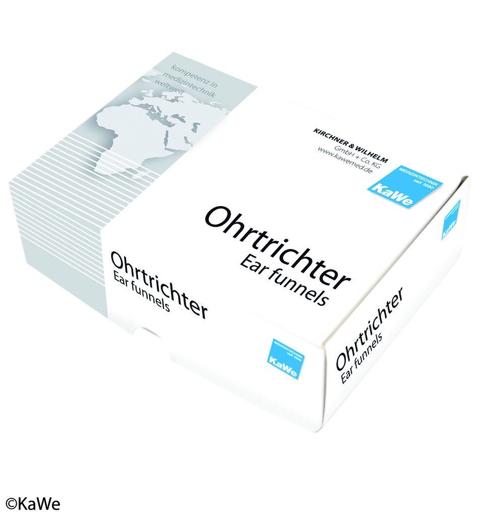 KAWE Ohrtrichter 10x100 St. anthrazit lose