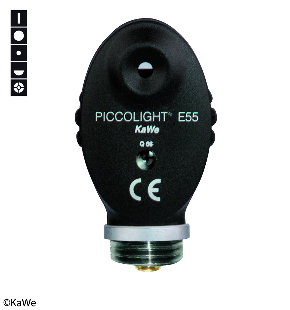 KAWE Kopf inkl. Lampe für PICCOLIGHT E55 5 Blenden