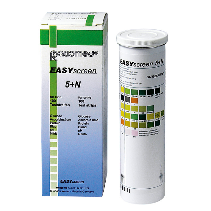 RATIOMED EASYscreen 5+N Harnteststreifen