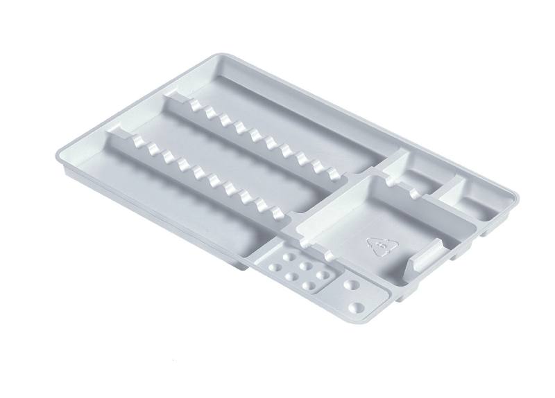 EURONDA Disposable plastic trays 18 x 28 cm, white