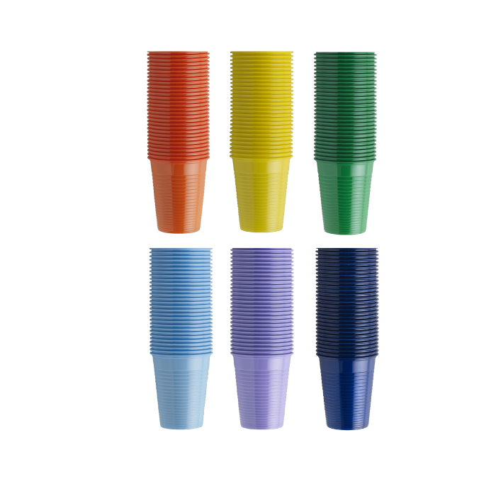 EURONDA Monoart Mouth rinse cup 180 ml Colourmix