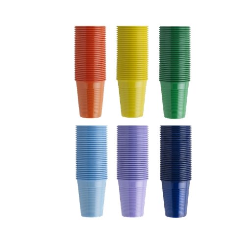 [17211-01] EURONDA Monoart Mouth rinse cup 180 ml Colourmix