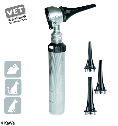 [18267-01] KAWE Eurolight Otoscope VET C30 2.5V Complete Set