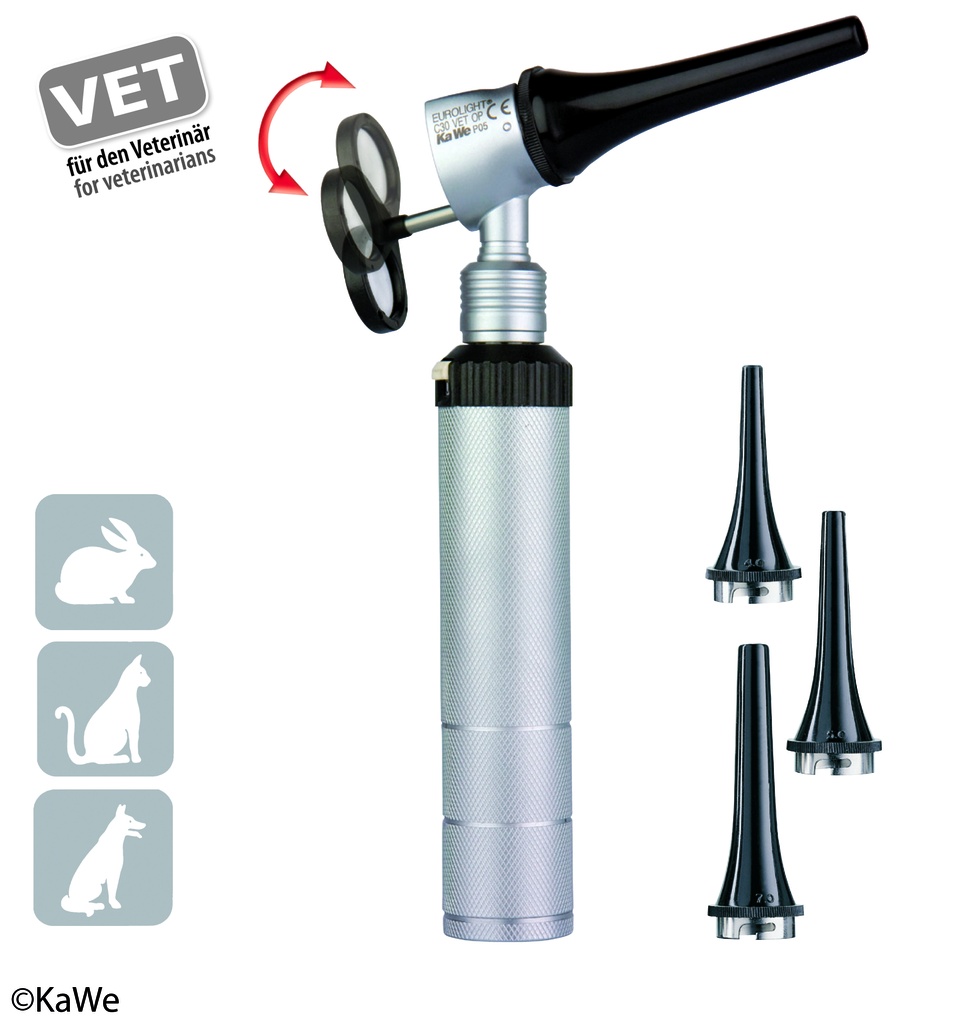 KAWE Eurolight Otoscope VET C30 OP 2.5V Complete Set