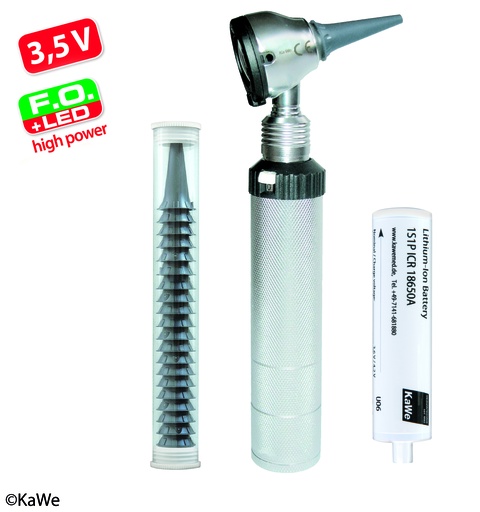 [18272-01] KAWE Eurolight Otoscope F.O.30 LED 3.5V Complete Set