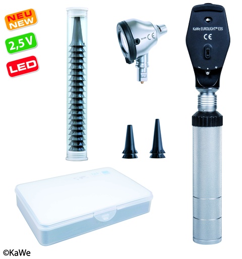 [18401-01] KAWE Otoscope/Ophthalmoscope Set F.O.30 LED std. / E35