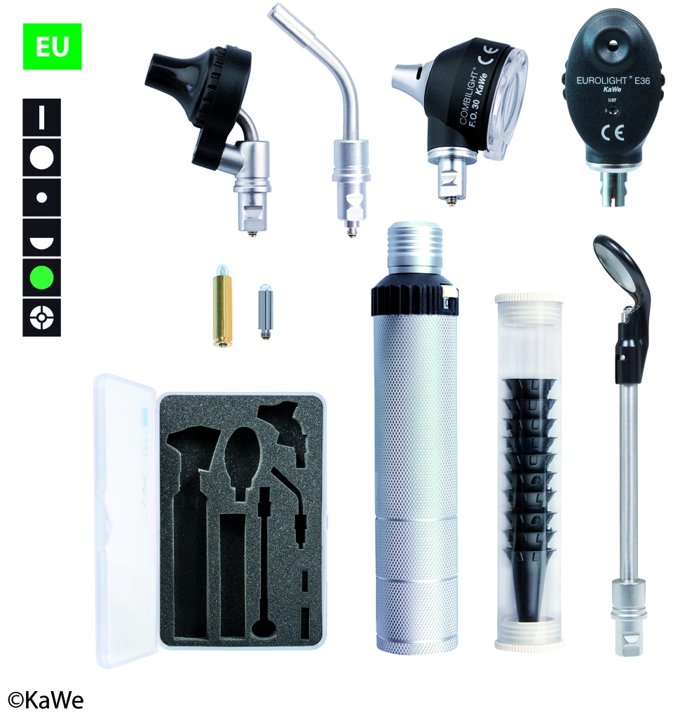 KAWE Otoscope/Ophthalmoscope Set F.O.30 / E36 (EU) 2.5 V