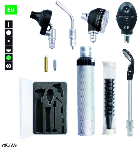 [18406-01] KAWE Otoscope/Ophthalmoscope Set F.O.30 / E36 (EU) 2.5 V