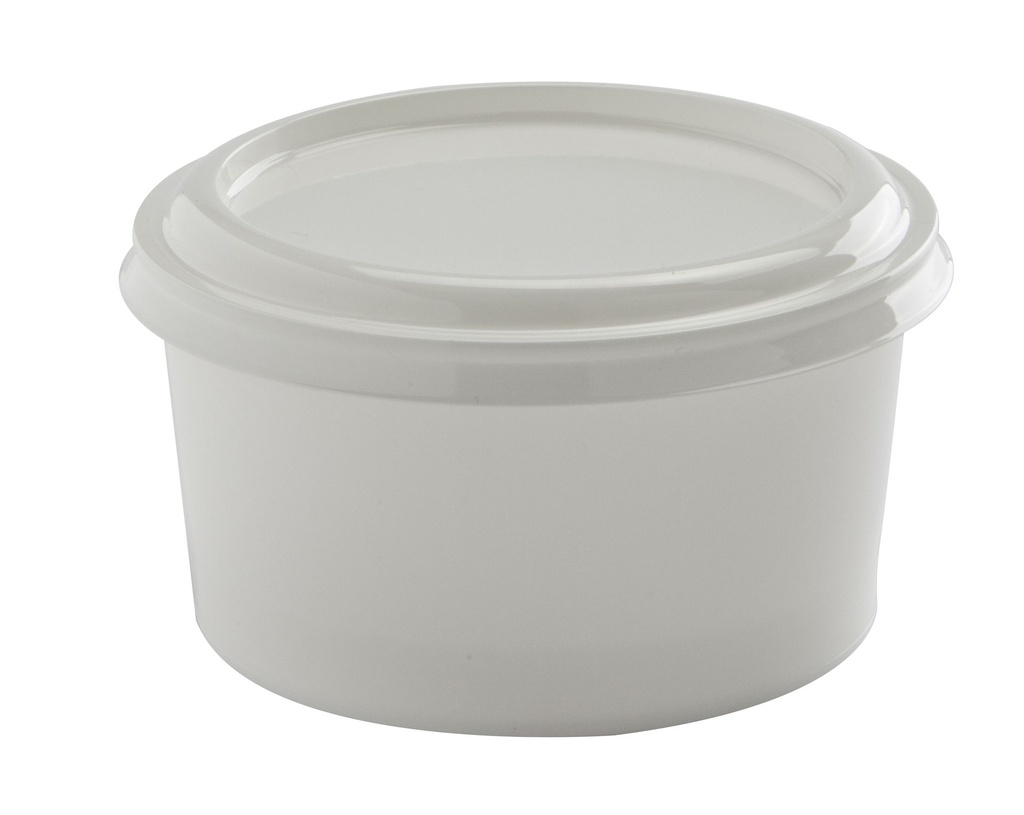 AMPRI Zahnprothesen Becher, 270ml einmal mit Deckel
