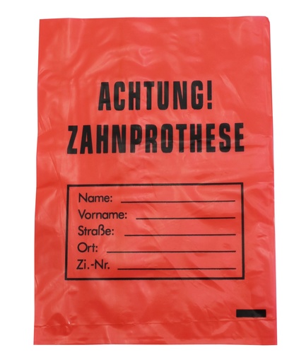 [18990-01] AMPRI Zahnprothesenbeutel rot