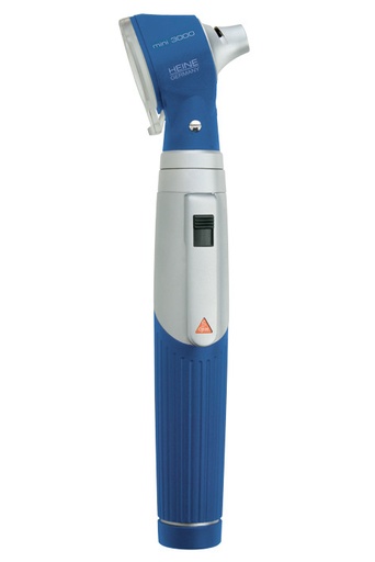 [19343-01] HEINE mini3000 Otoscope 2.5 V with battery handle blue