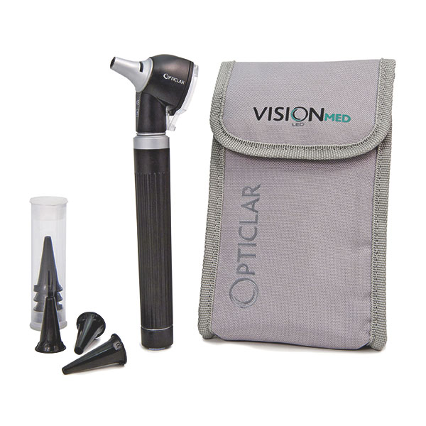 OPTICLAR LED F.O. Pocket otoscope set